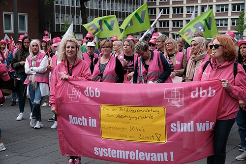 Warnstreik Gelsenkirchen - Sozial- und Erziehungsdienst