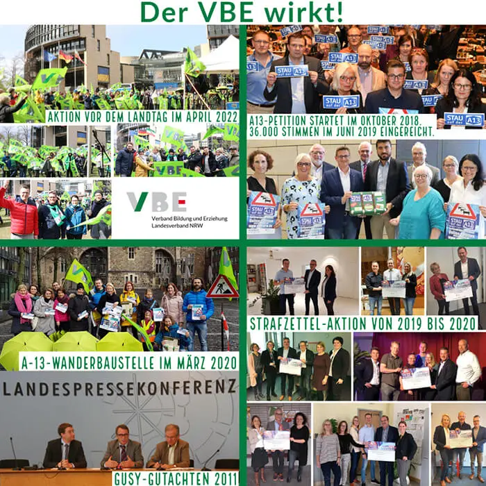 Der VBE wirkt - A13 Reaktion